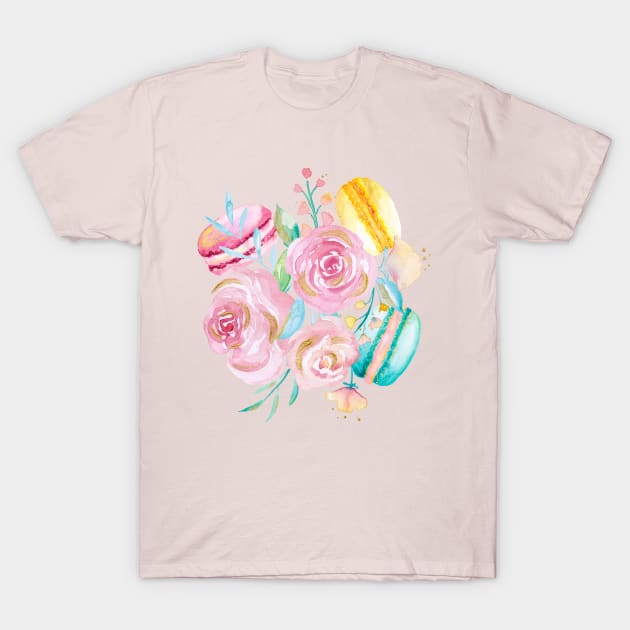 Macaron Bouquet T-Shirt by Gingerlique